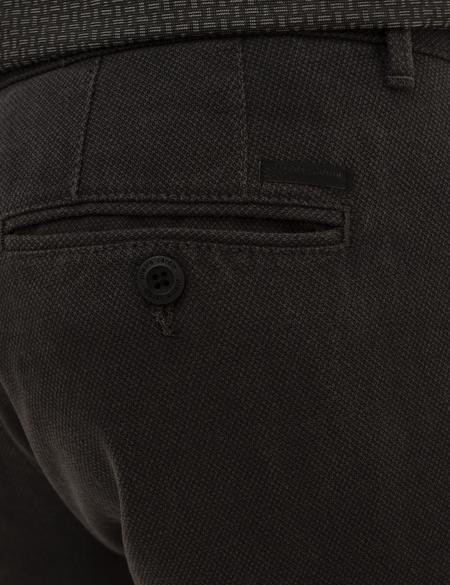 Siyah Slim Fit Kanvas Pantolon - 50209076051