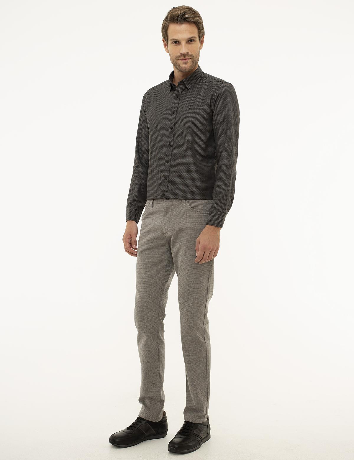 Gri Slim Fit Chino Pantolon - 50209078052