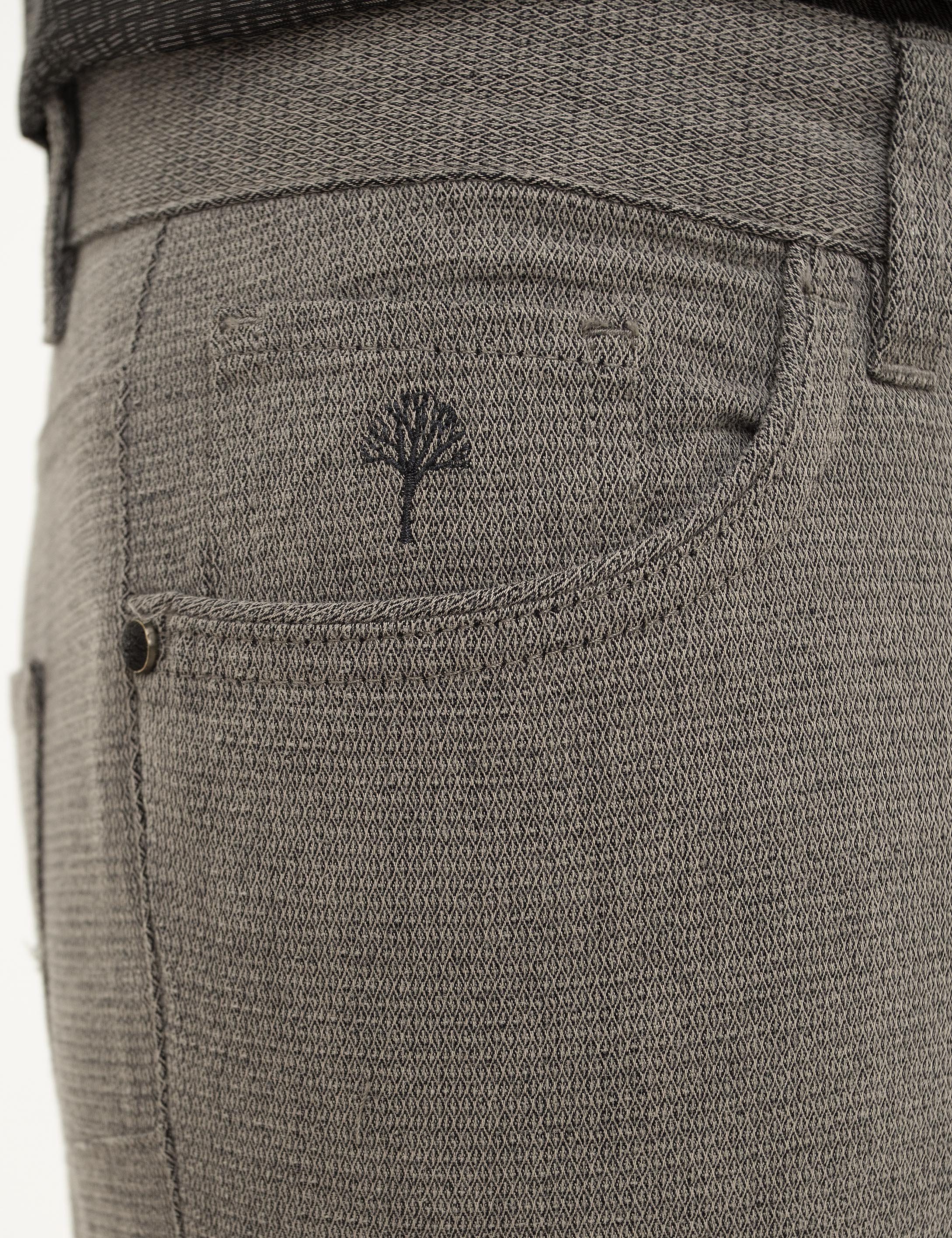 Gri Slim Fit Chino Pantolon