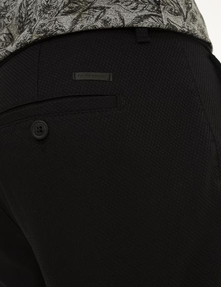 Siyah Slim Fit Kanvas Pantolon - 50210270109