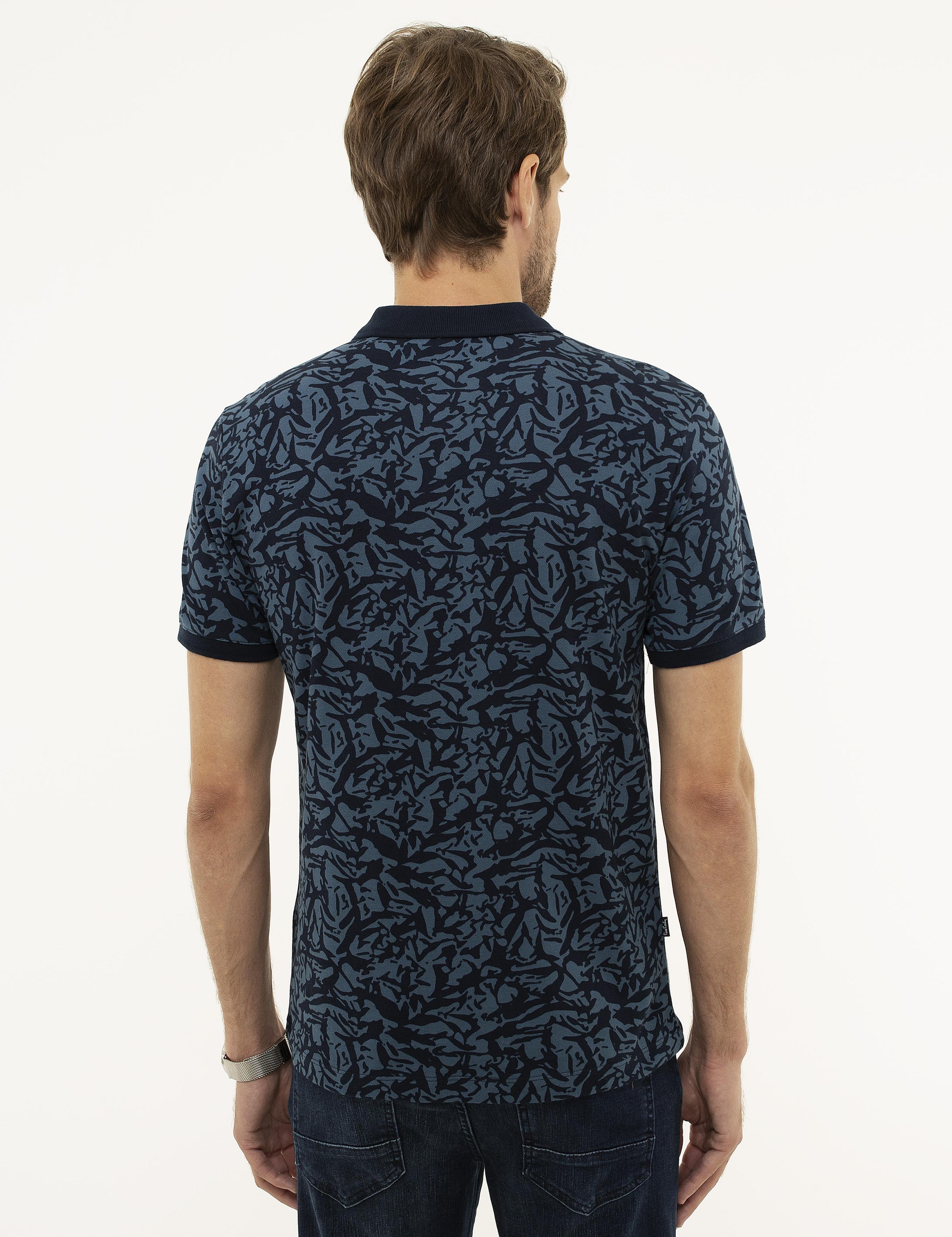 Lacivert Slim Fit Polo Yaka T-Shirt