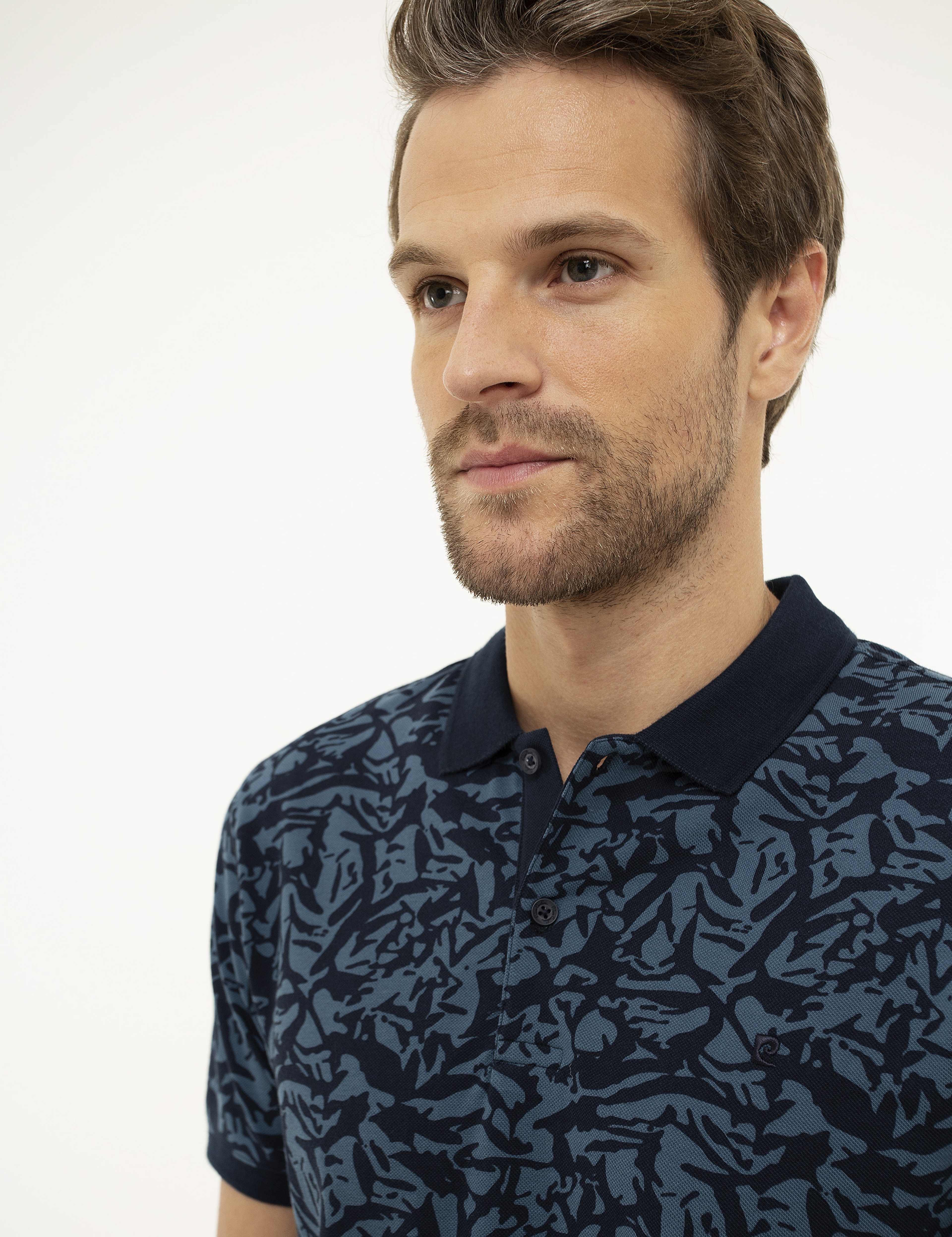 Lacivert Slim Fit Polo Yaka T-Shirt - Image 2
