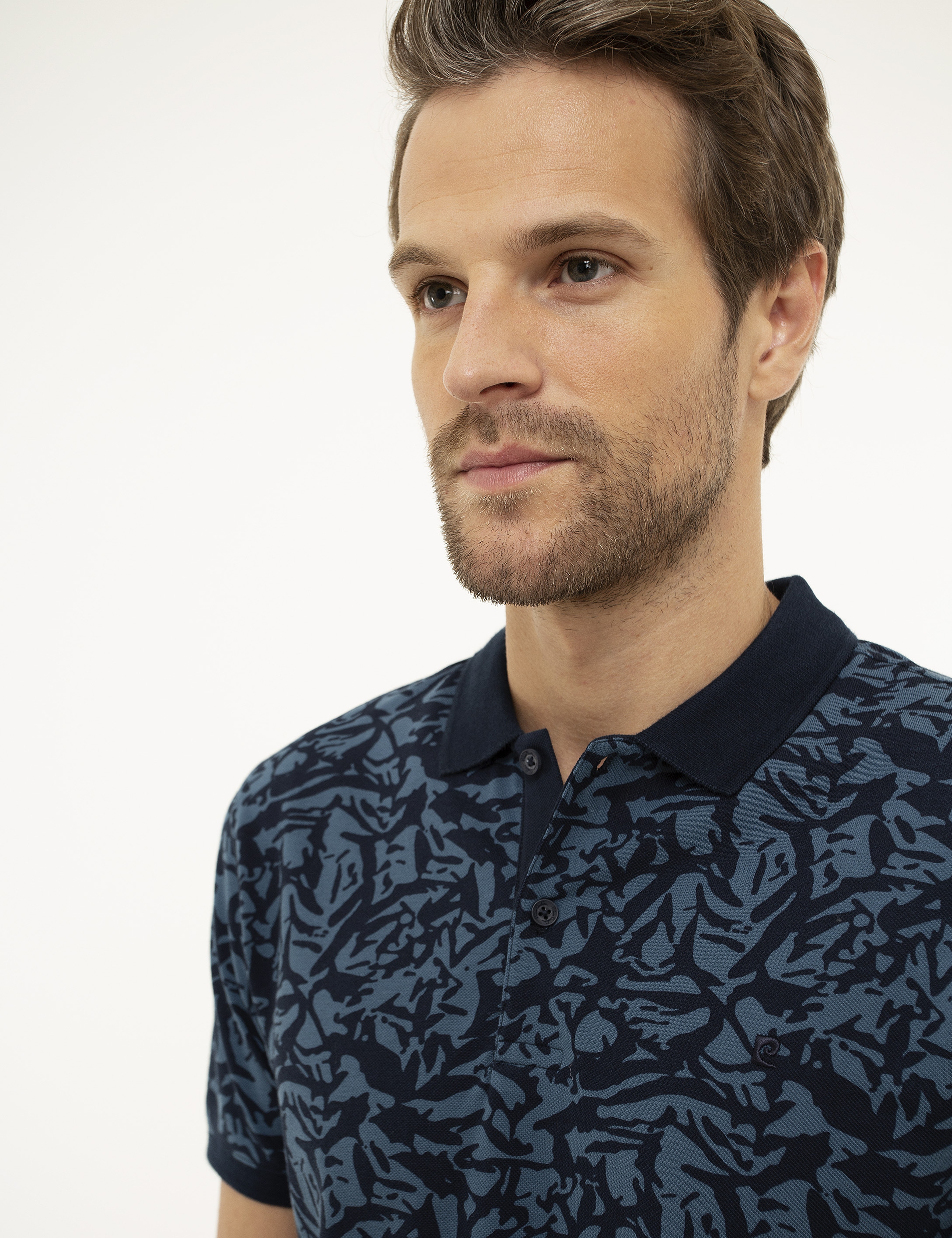Lacivert Slim Fit Polo Yaka T-Shirt