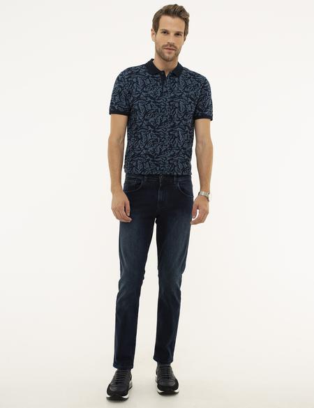 Lacivert Slim Fit Polo Yaka T-Shirt - 50210291018