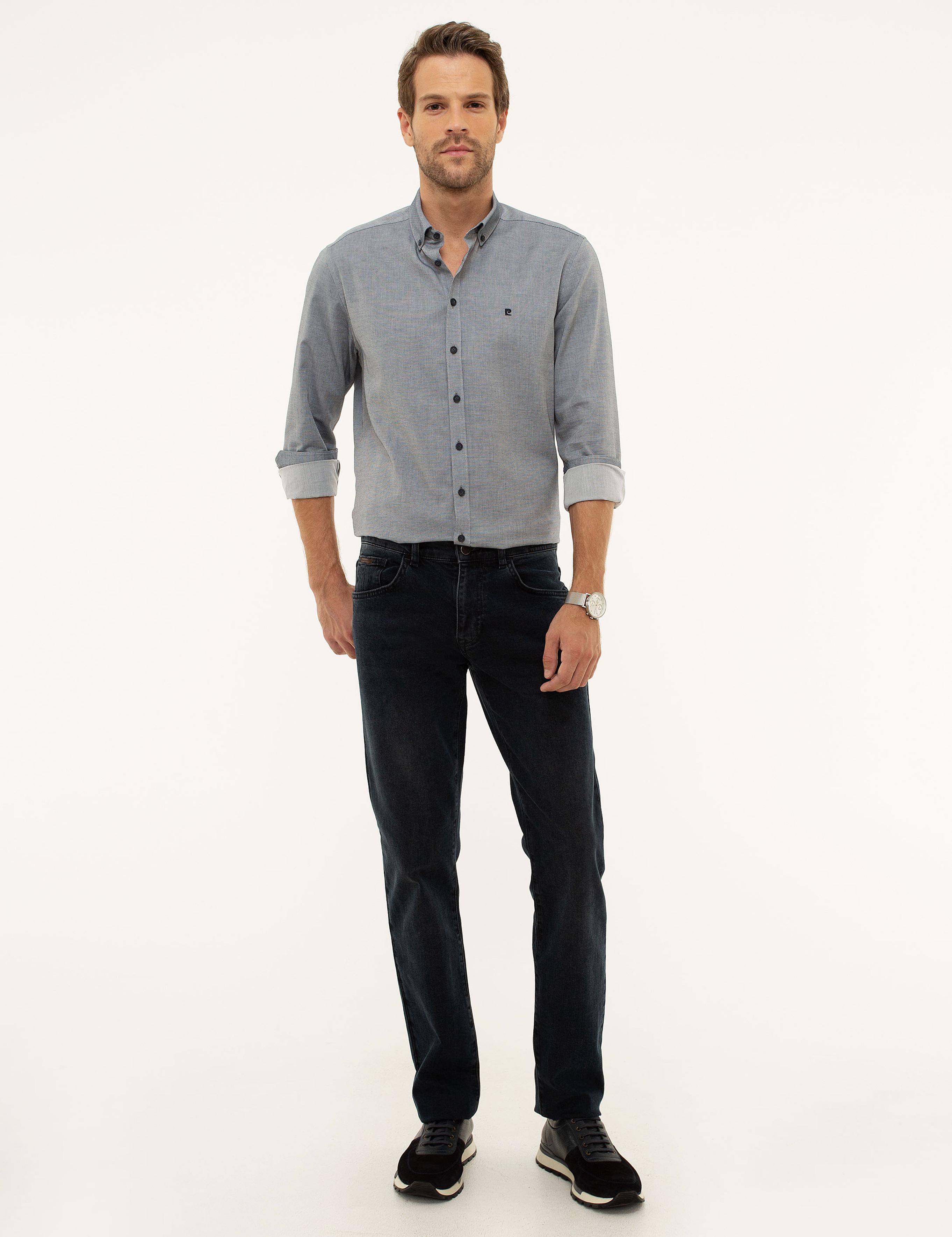 Petrol Straight Fit Denim Pantolon