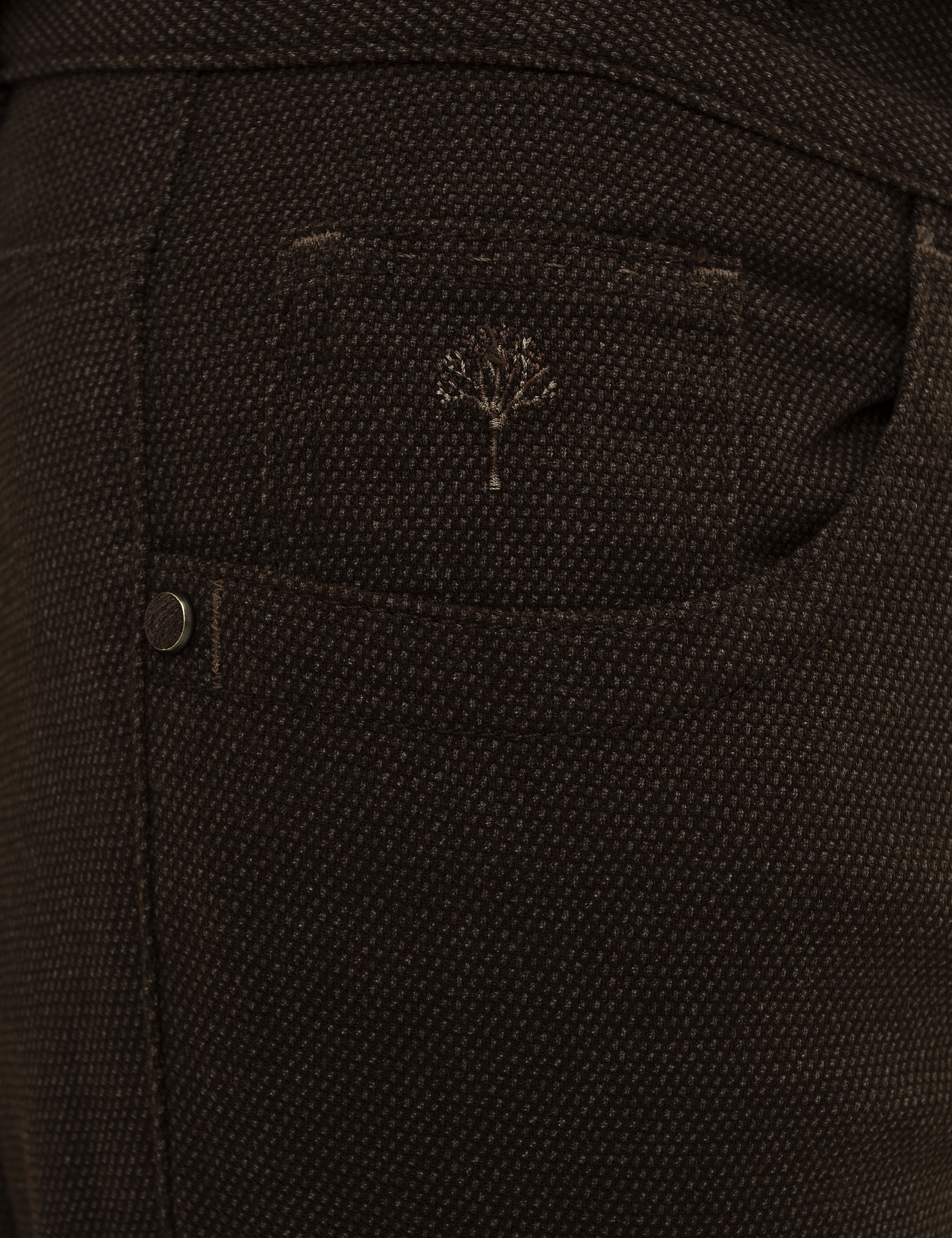 Kahverengi Slim Fit Kanvas Pantolon