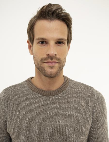 Açık Gri Slim Fit Kazak - 50208942008