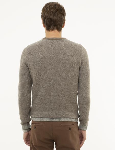 Açık Gri Slim Fit Kazak - 50208942008