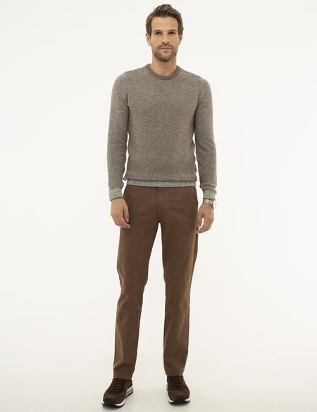 Açık Gri Slim Fit Kazak - 50208942008