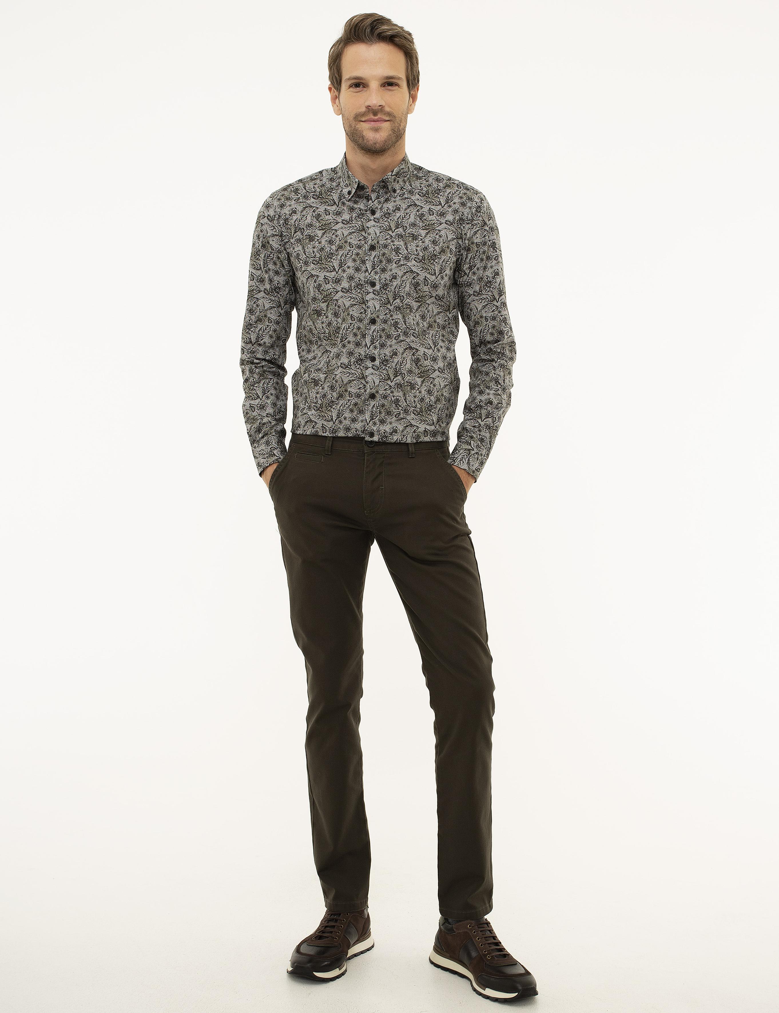 Siyah Slim Fit Uzun Kollu Gömlek