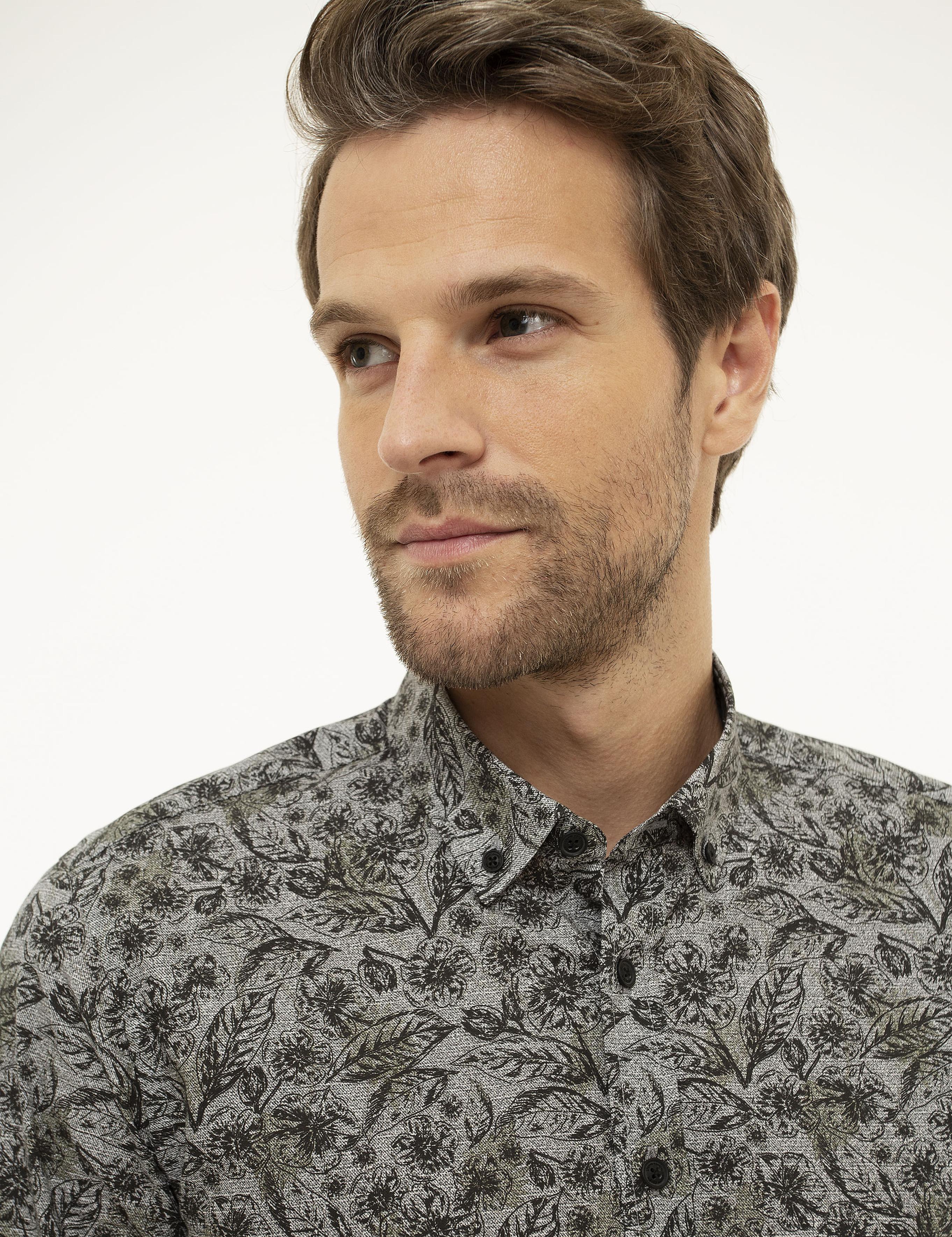 Siyah Slim Fit Uzun Kollu Gömlek