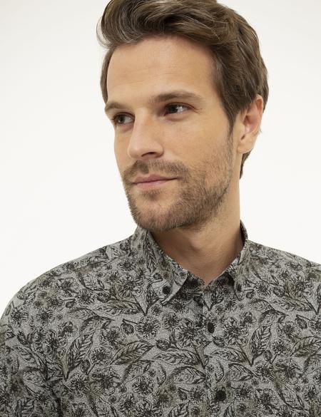 Siyah Slim Fit Uzun Kollu Gömlek - 50209575001