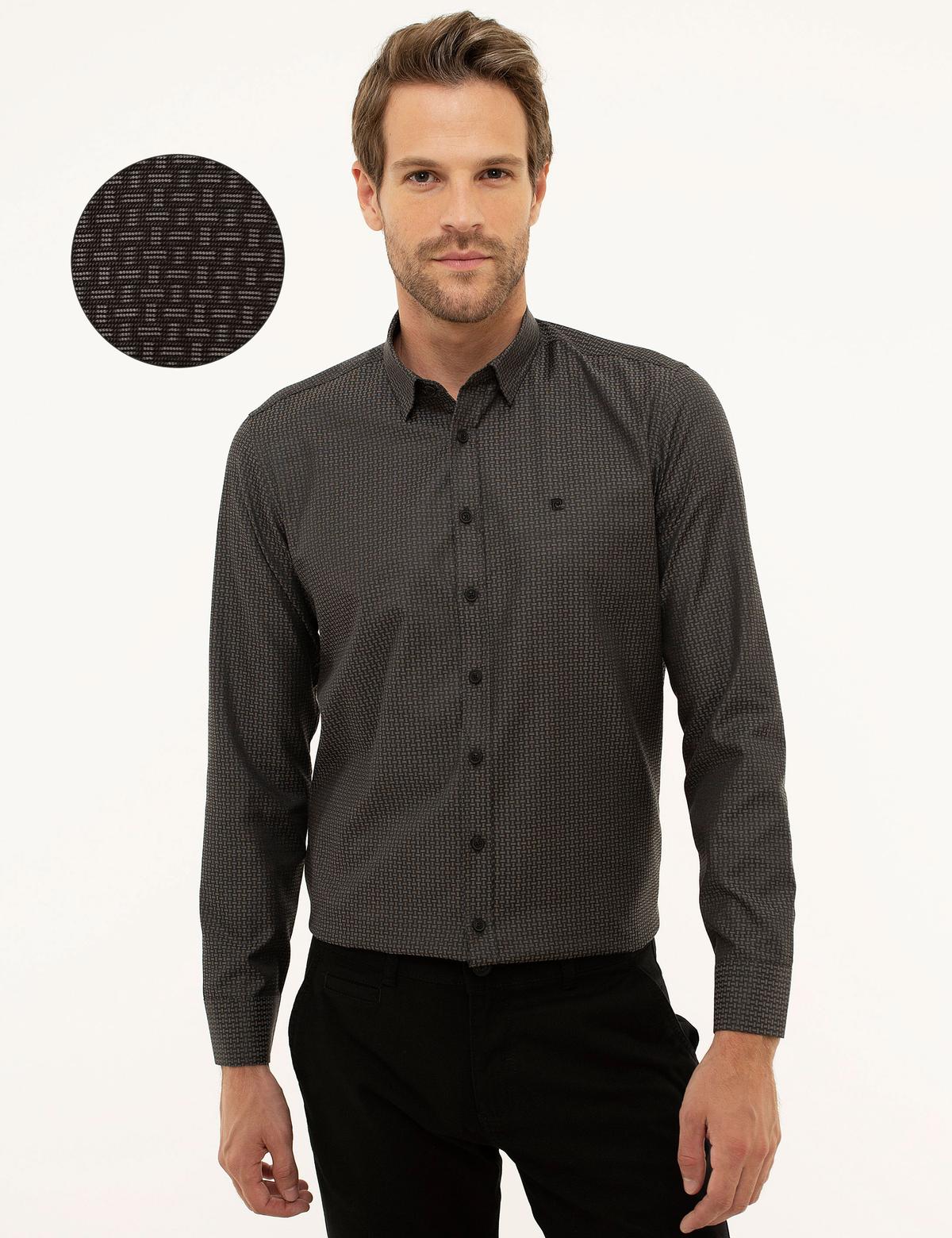 Siyah Slim Fit Gömlek