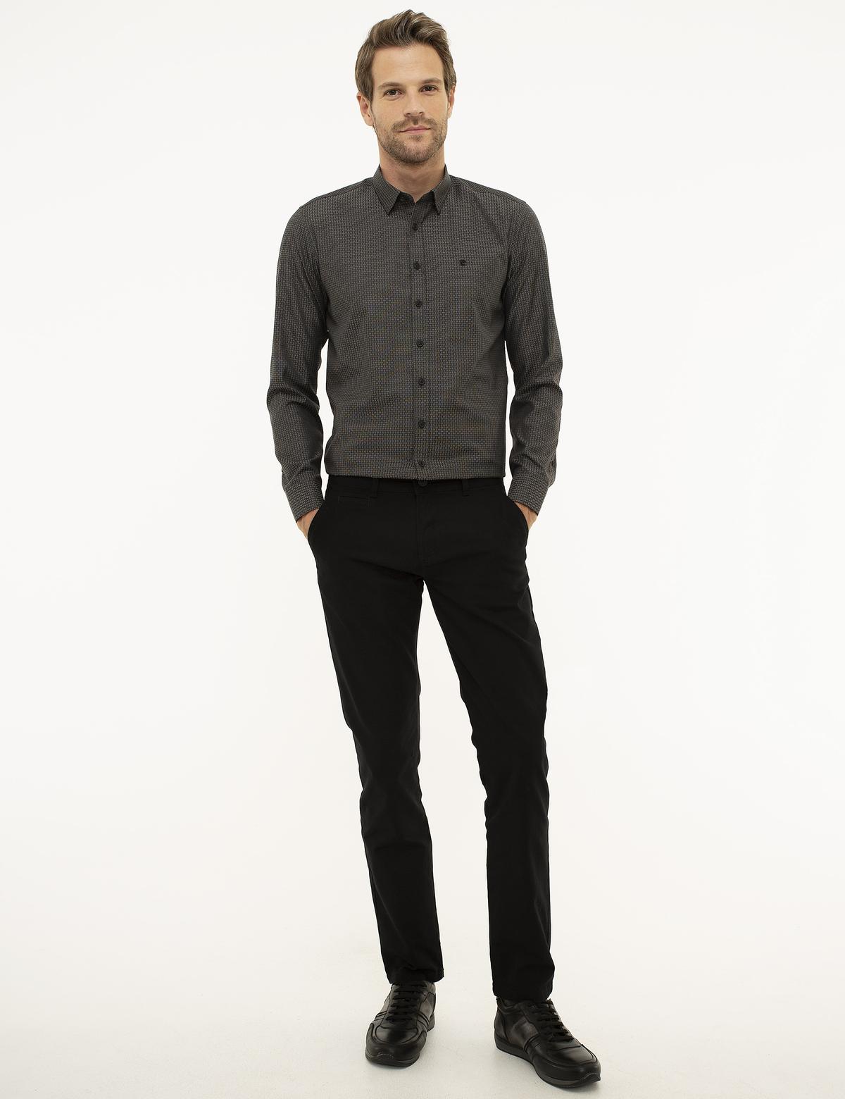 Siyah Slim Fit Gömlek - 50209618010