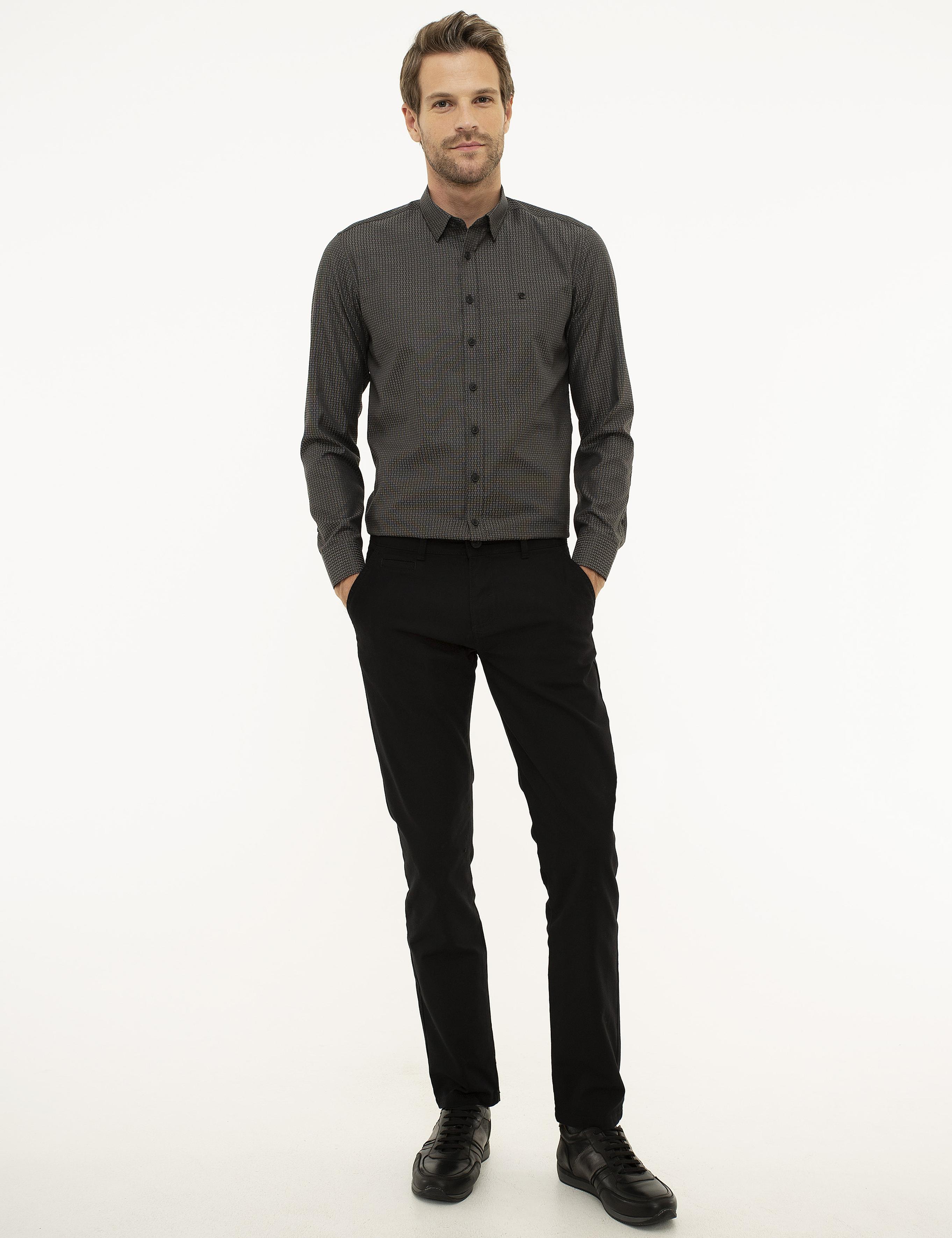 Siyah Slim Fit Gömlek