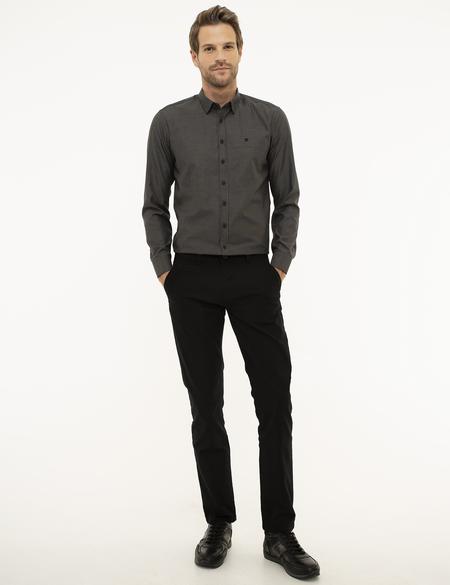 Siyah Slim Fit Gömlek - 50209618010
