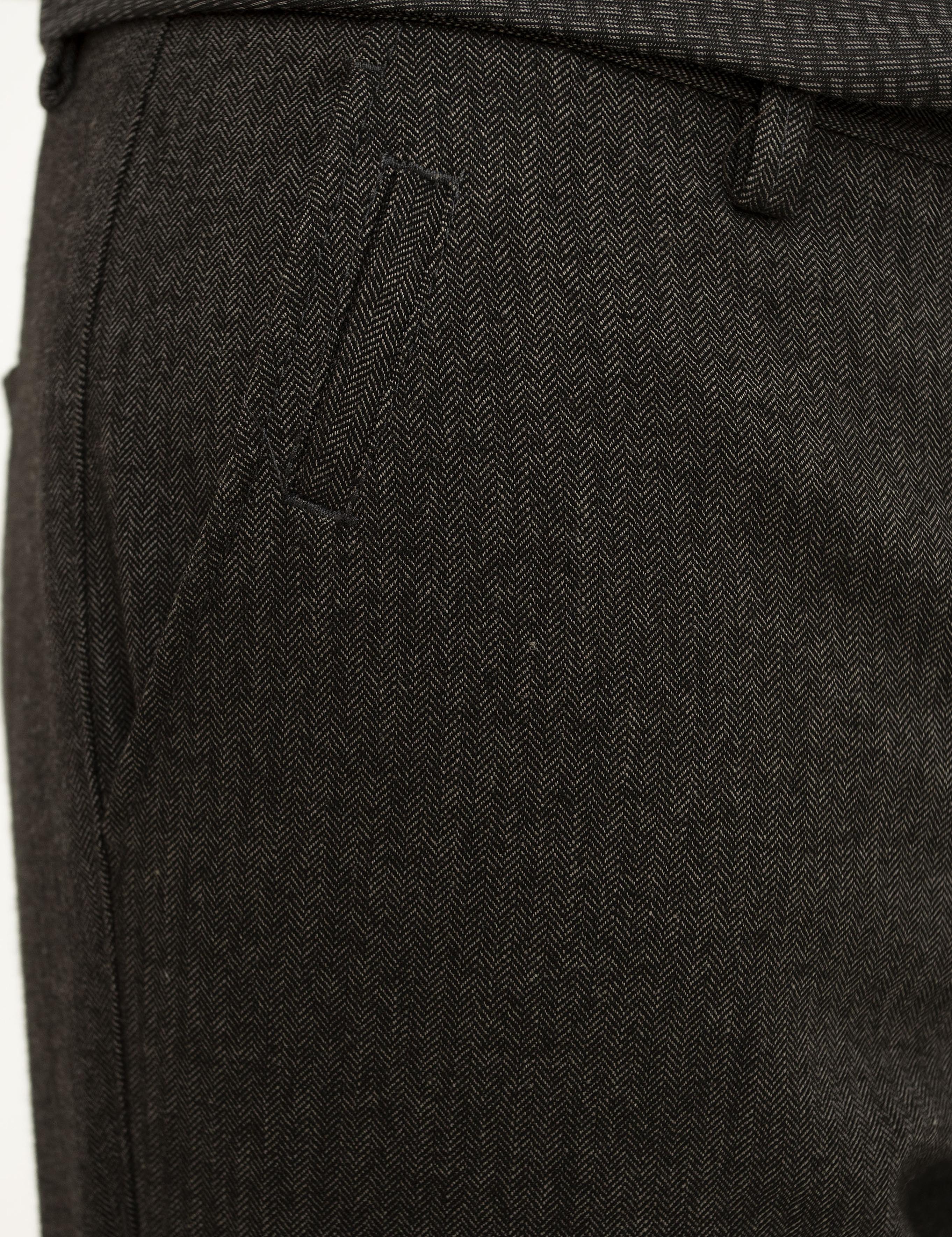 Kahverengi Slim Fit Kanvas Pantolon