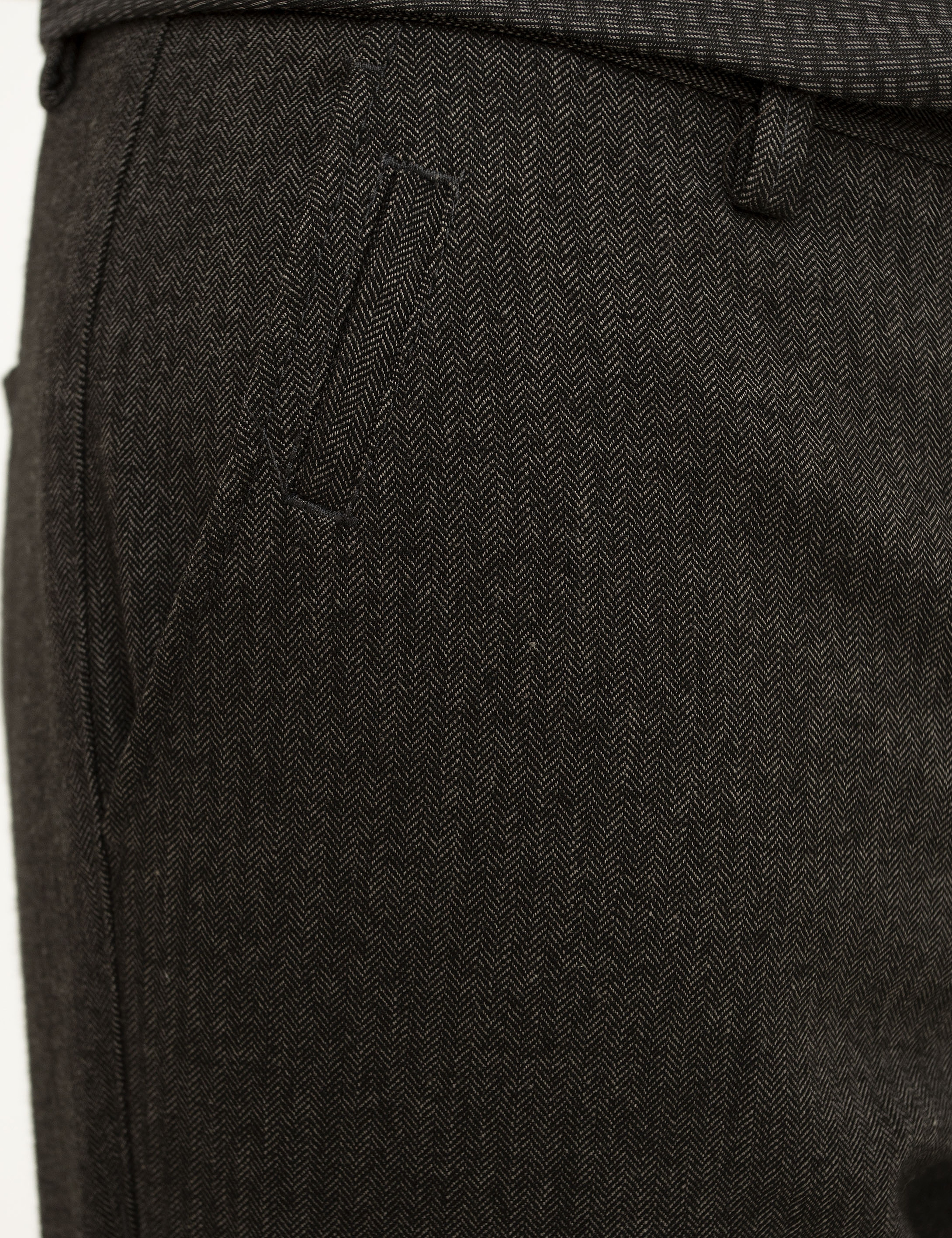 Kahverengi Slim Fit Kanvas Pantolon - Image 4