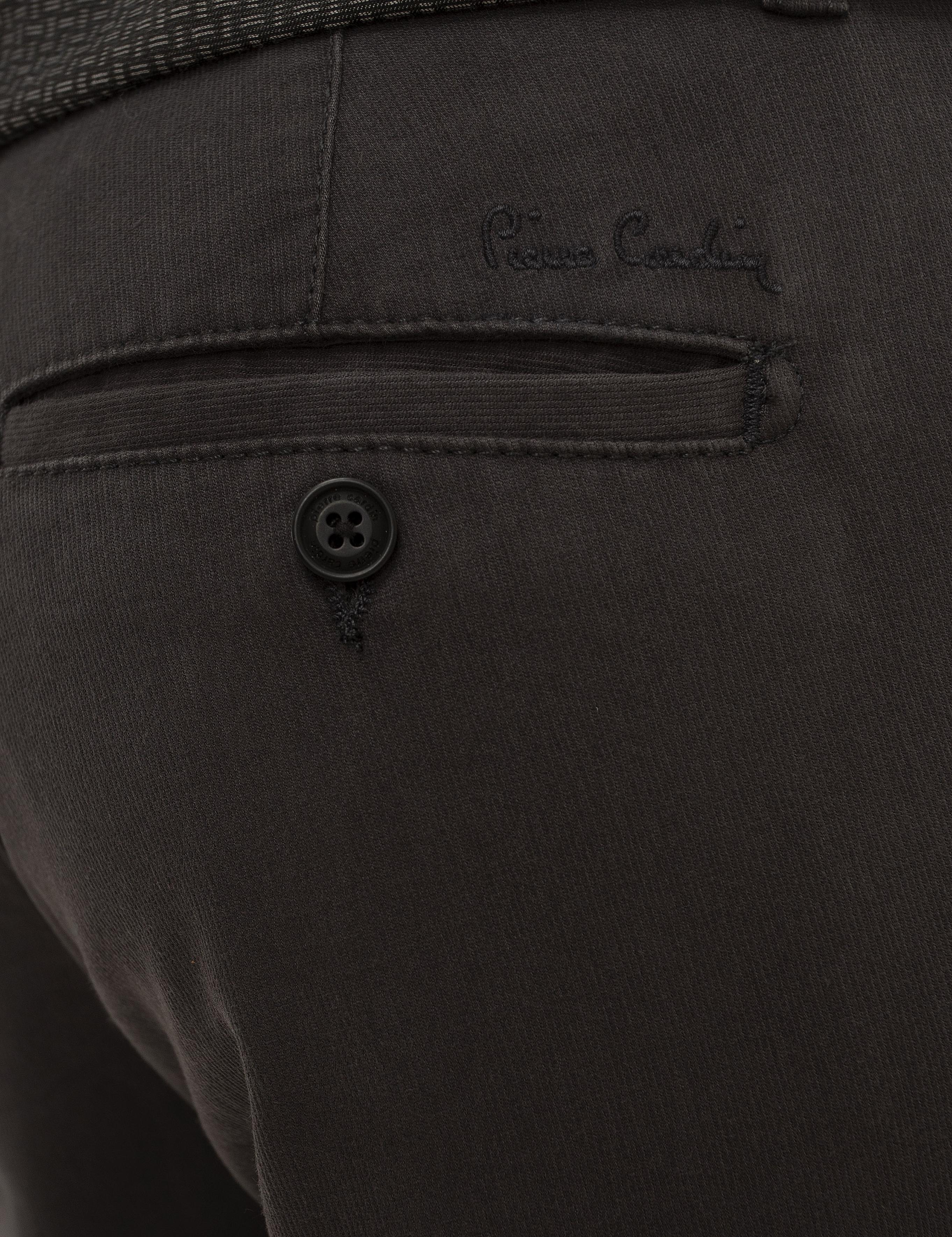 Antrasit Slim Fit Kanvas Pantolon