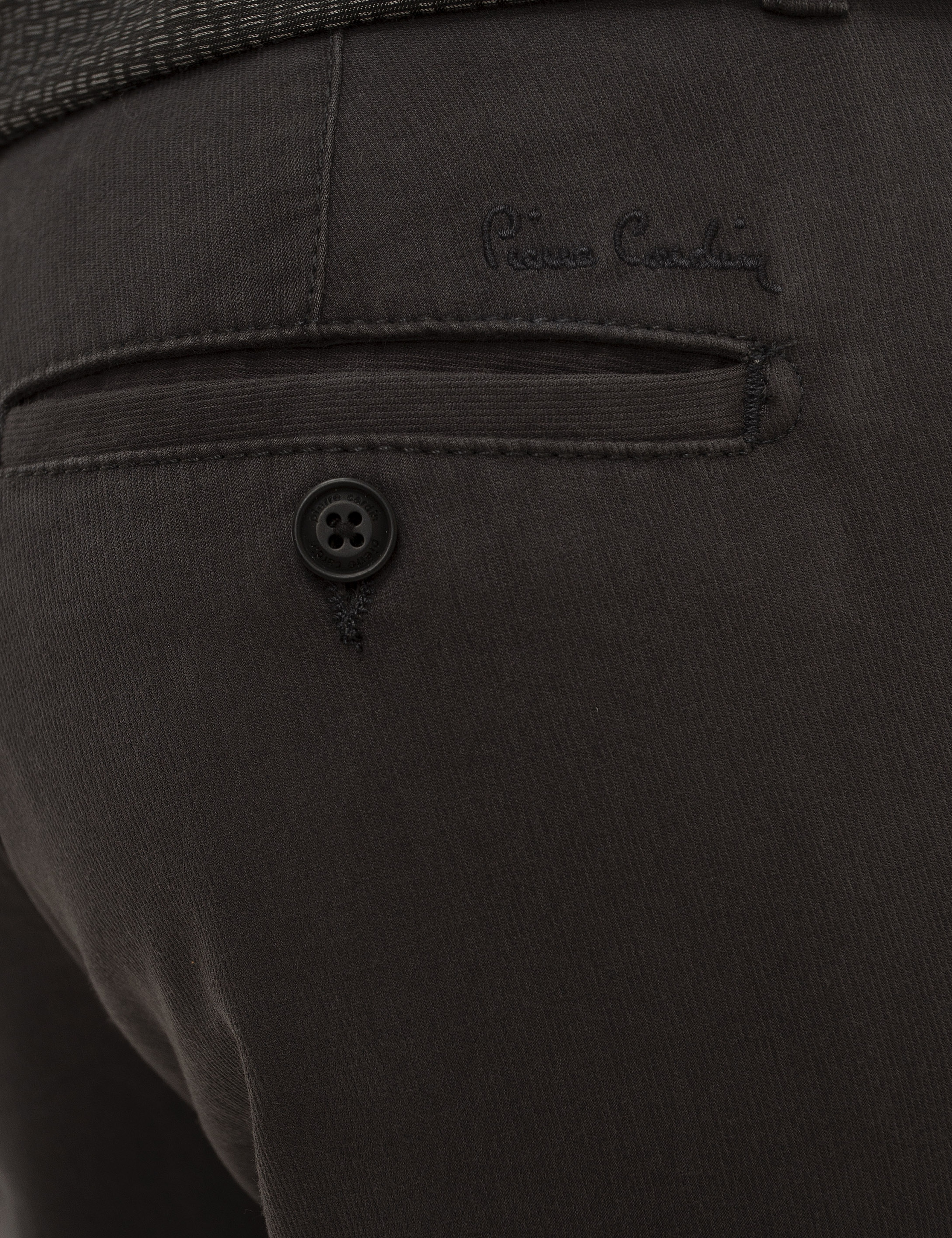 Antrasit Slim Fit Kanvas Pantolon - Image 4