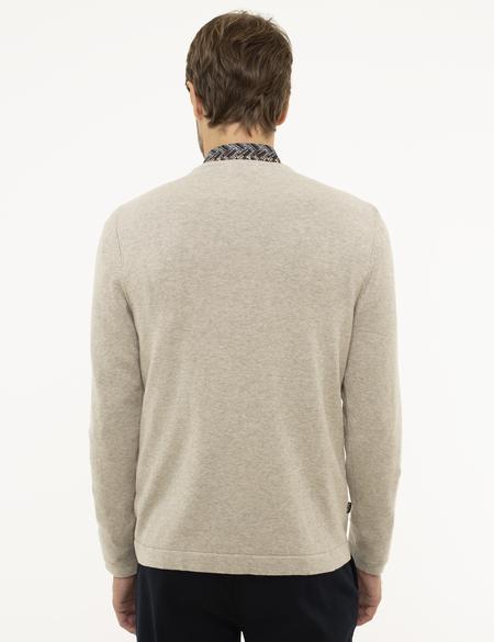 Kum Melanj Slim Fit Bisiklet Yaka Triko Kazak - 50210747021