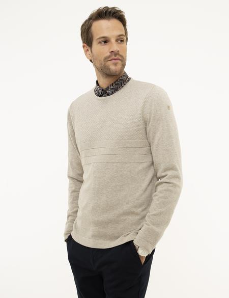 Kum Melanj Slim Fit Bisiklet Yaka Triko Kazak - 50210747021