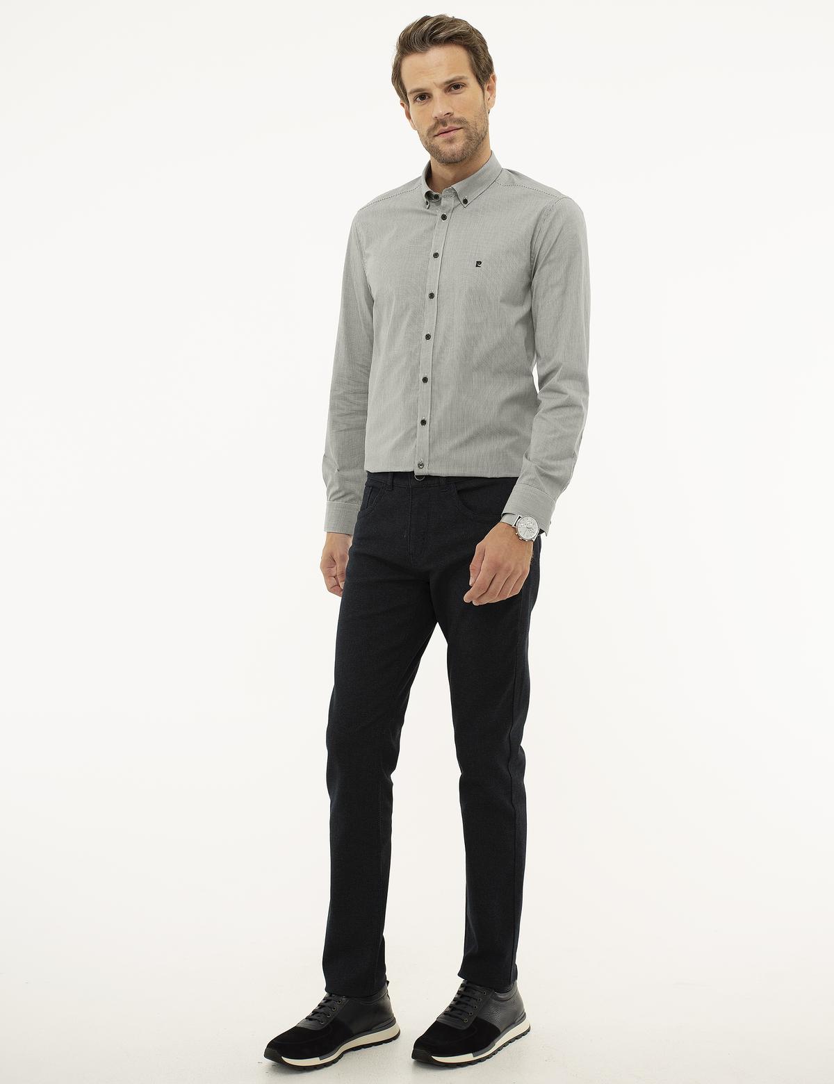 Lacivert Slim Fit Chino Pantolon - 50213634056