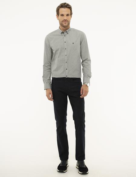 Lacivert Slim Fit Chino Pantolon - 50213634056