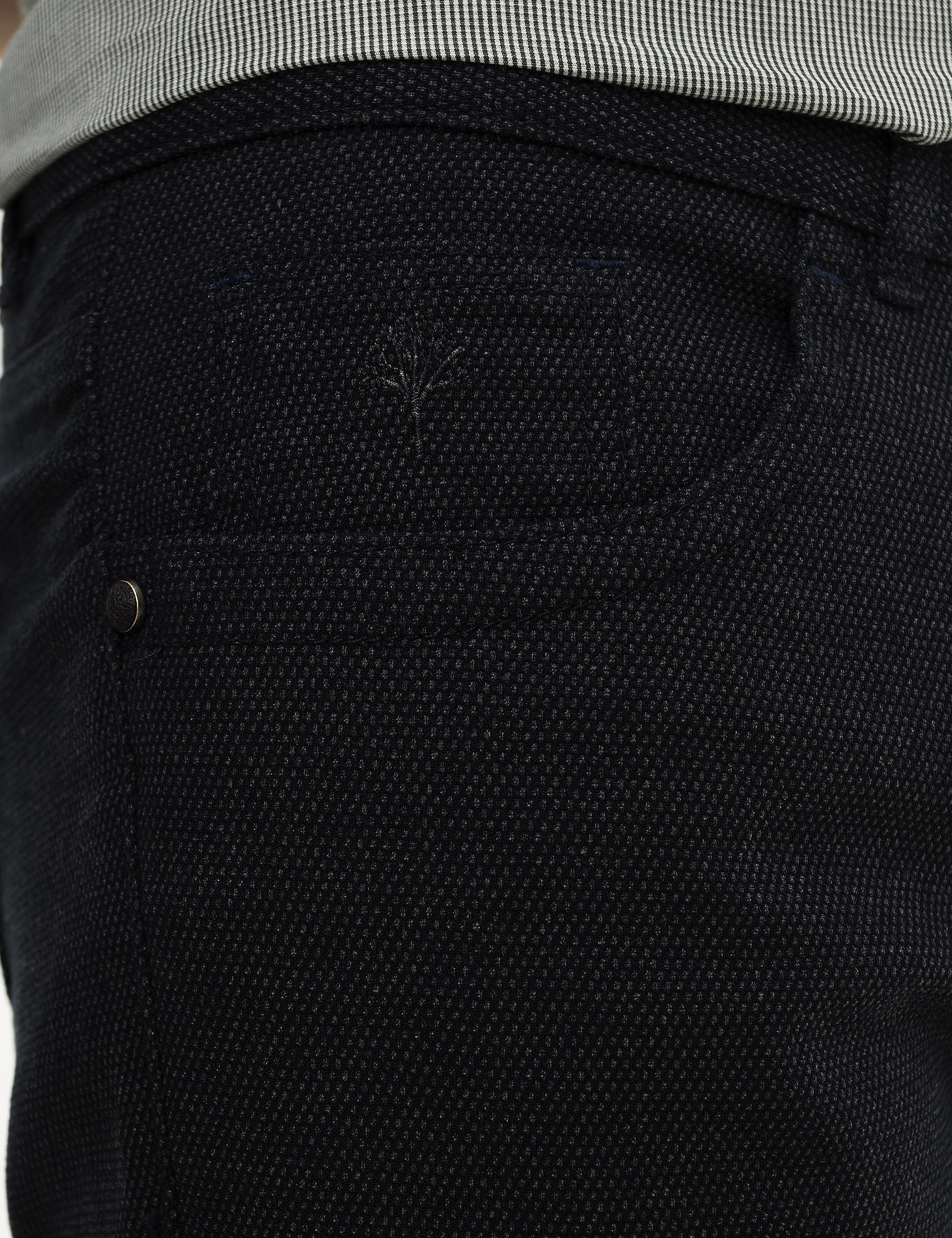 Lacivert Slim Fit Chino Pantolon - Image 4