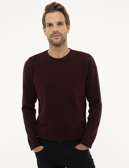 Bordo Slim Fit Kazak - 50210747016