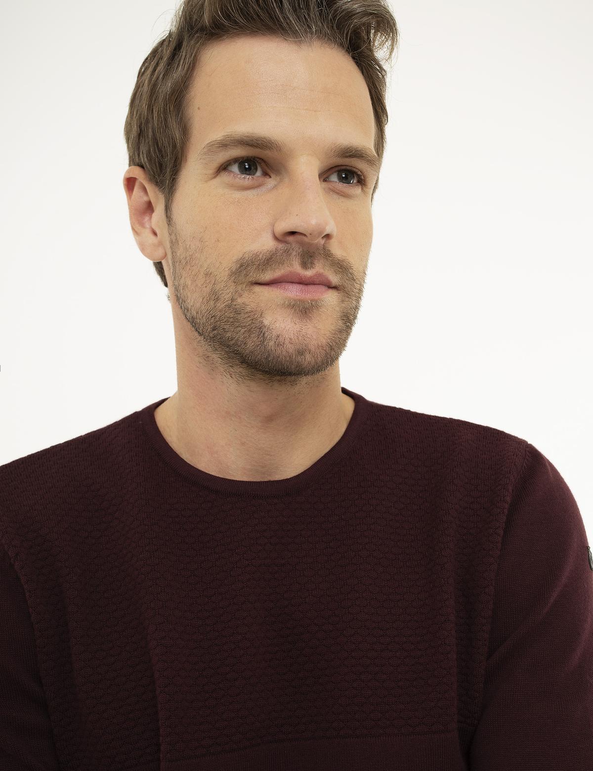 Bordo Slim Fit Kazak - 50210747016