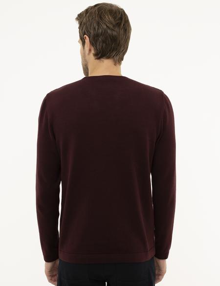 Bordo Slim Fit Kazak - 50210747016