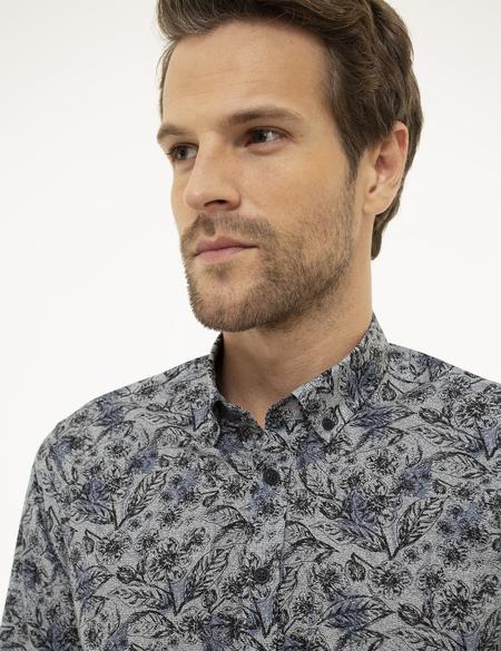 Lacivert Slim Fit Gömlek - 50209575010