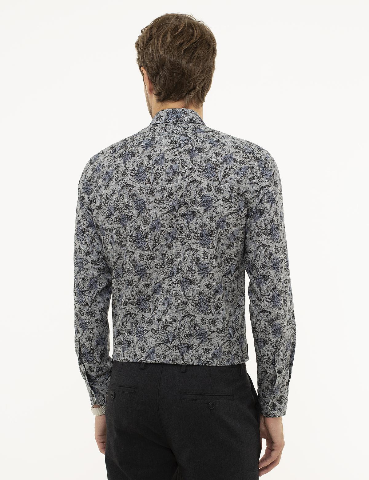 Lacivert Slim Fit Gömlek - 50209575010