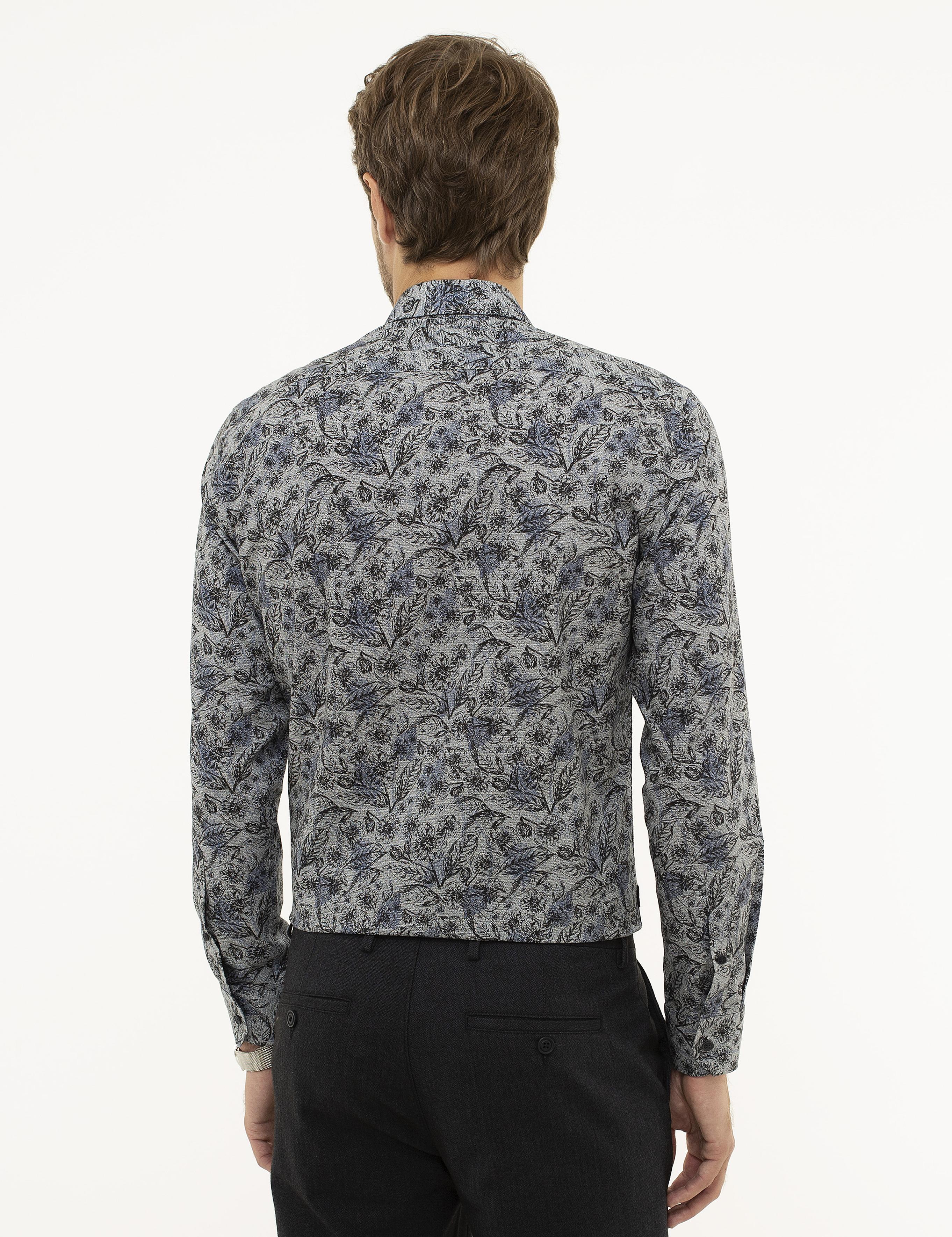 Lacivert Slim Fit Gömlek