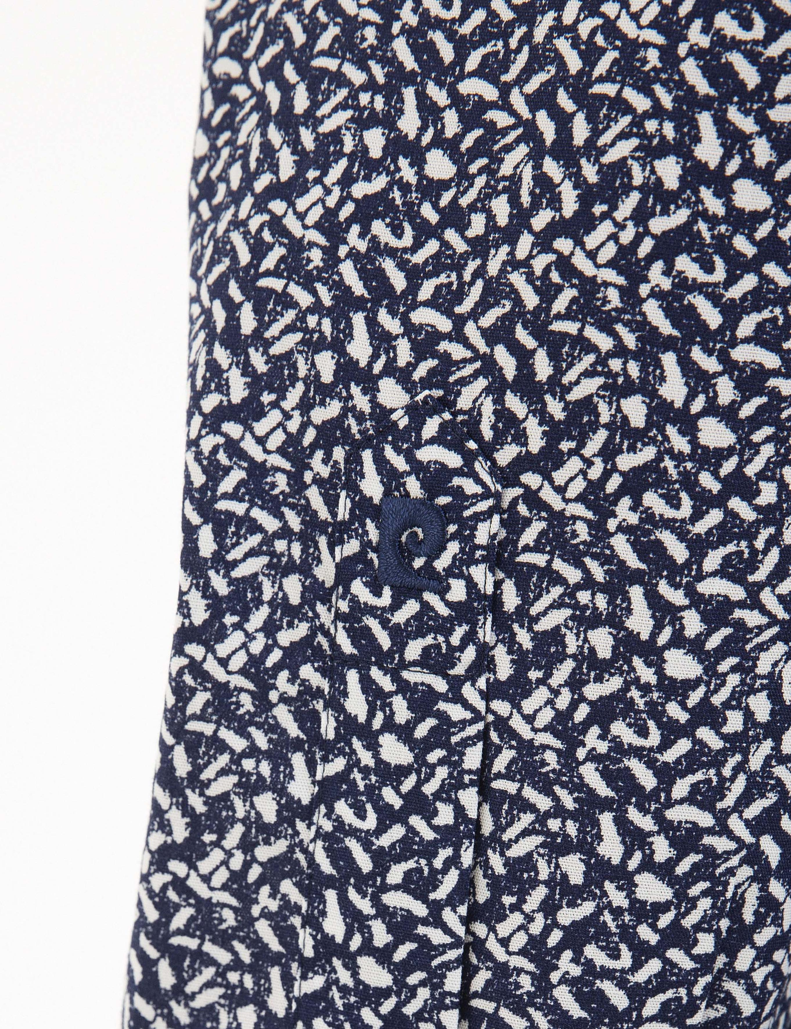 Lacivert Slim Fit Uzun Kollu Gömlek