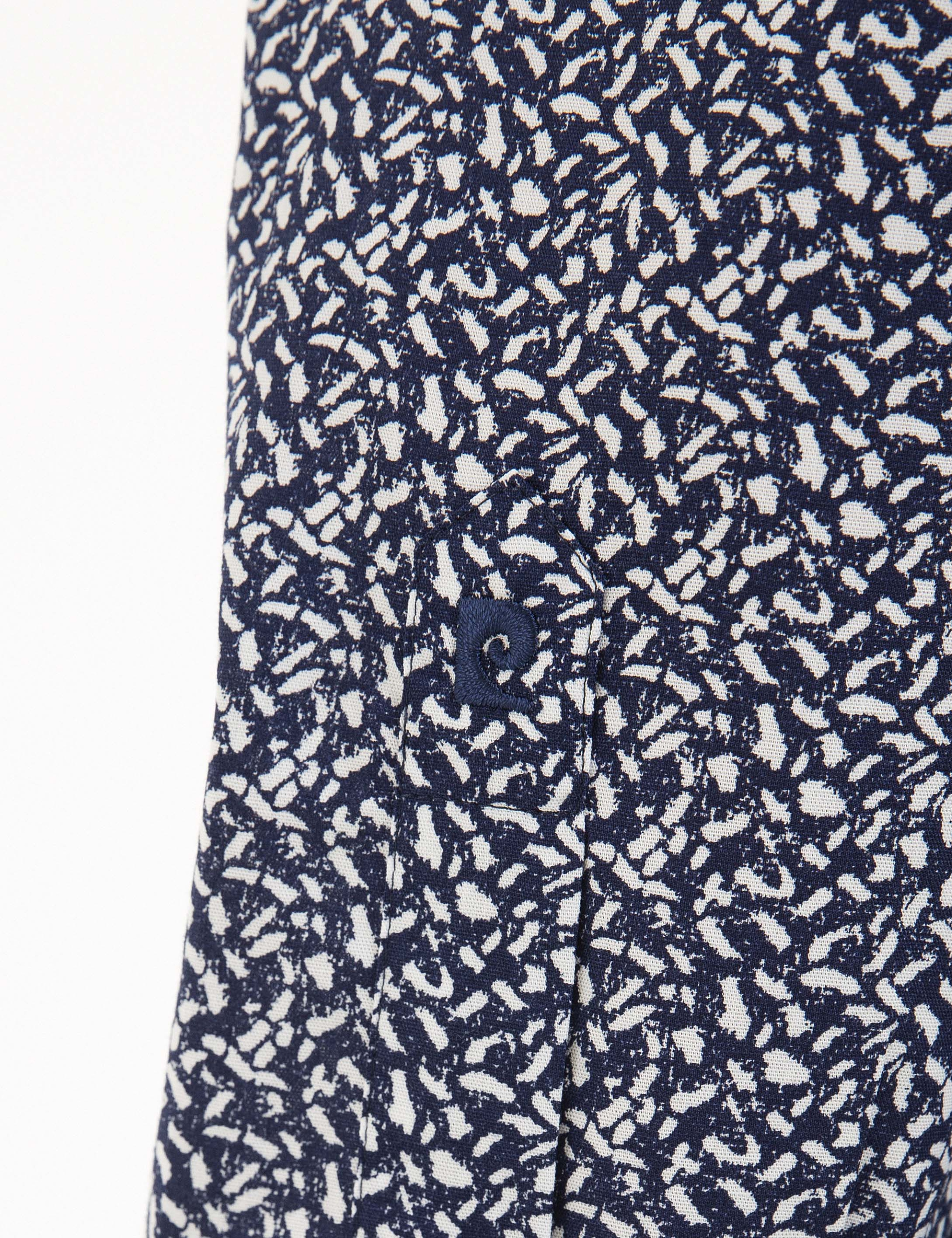 Lacivert Slim Fit Uzun Kollu Gömlek - Image 6
