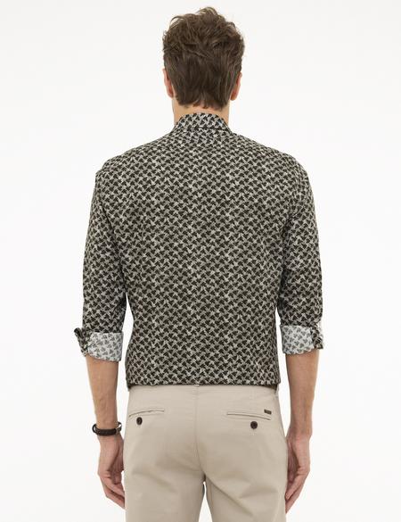 Koyu Yeşil Slim Fit Gömlek - 50209565010