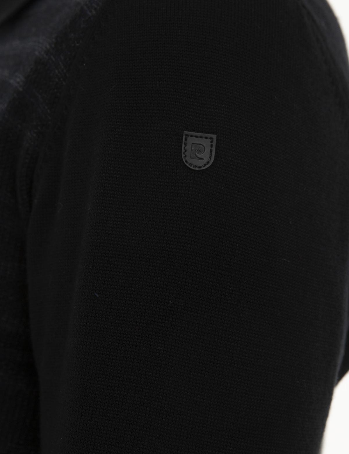 Siyah Slim Fit Triko Kazak - 50209906010