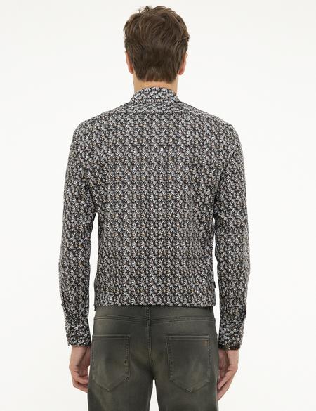 Kahverengi Slim Fit Uzun Kollu Gömlek - 50209320015