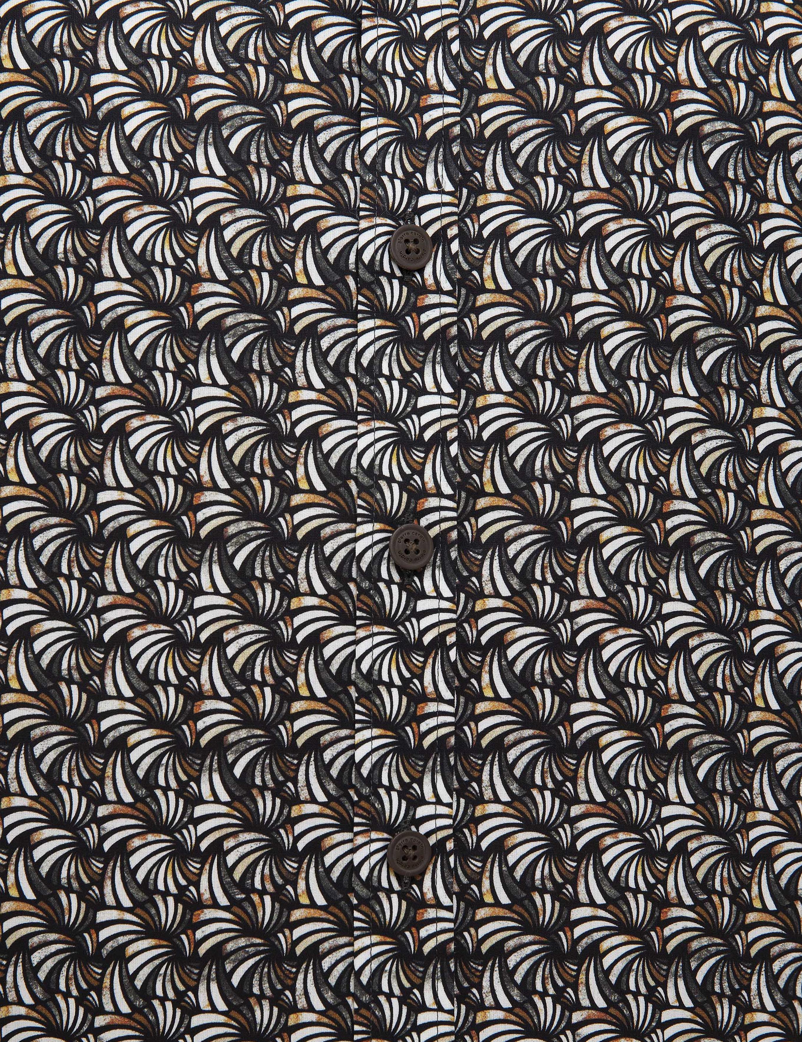 Kahverengi Slim Fit Uzun Kollu Gömlek