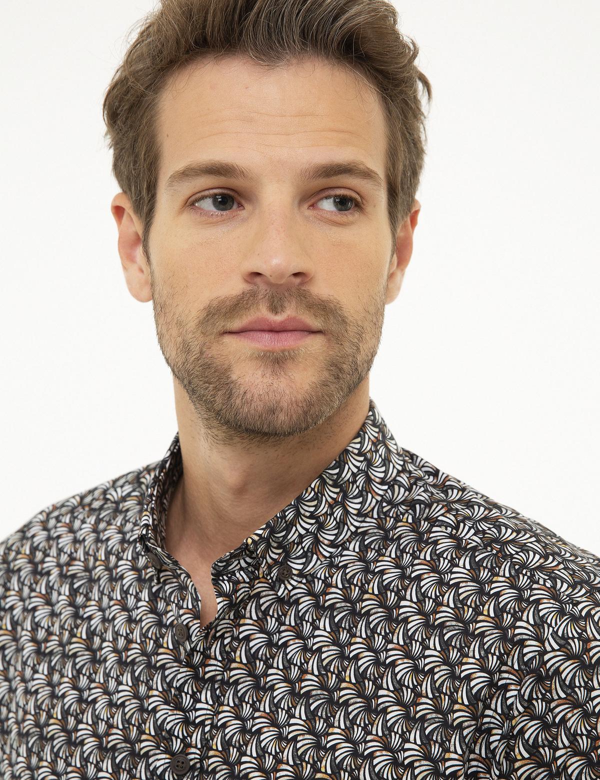 Kahverengi Slim Fit Uzun Kollu Gömlek - 50209320015