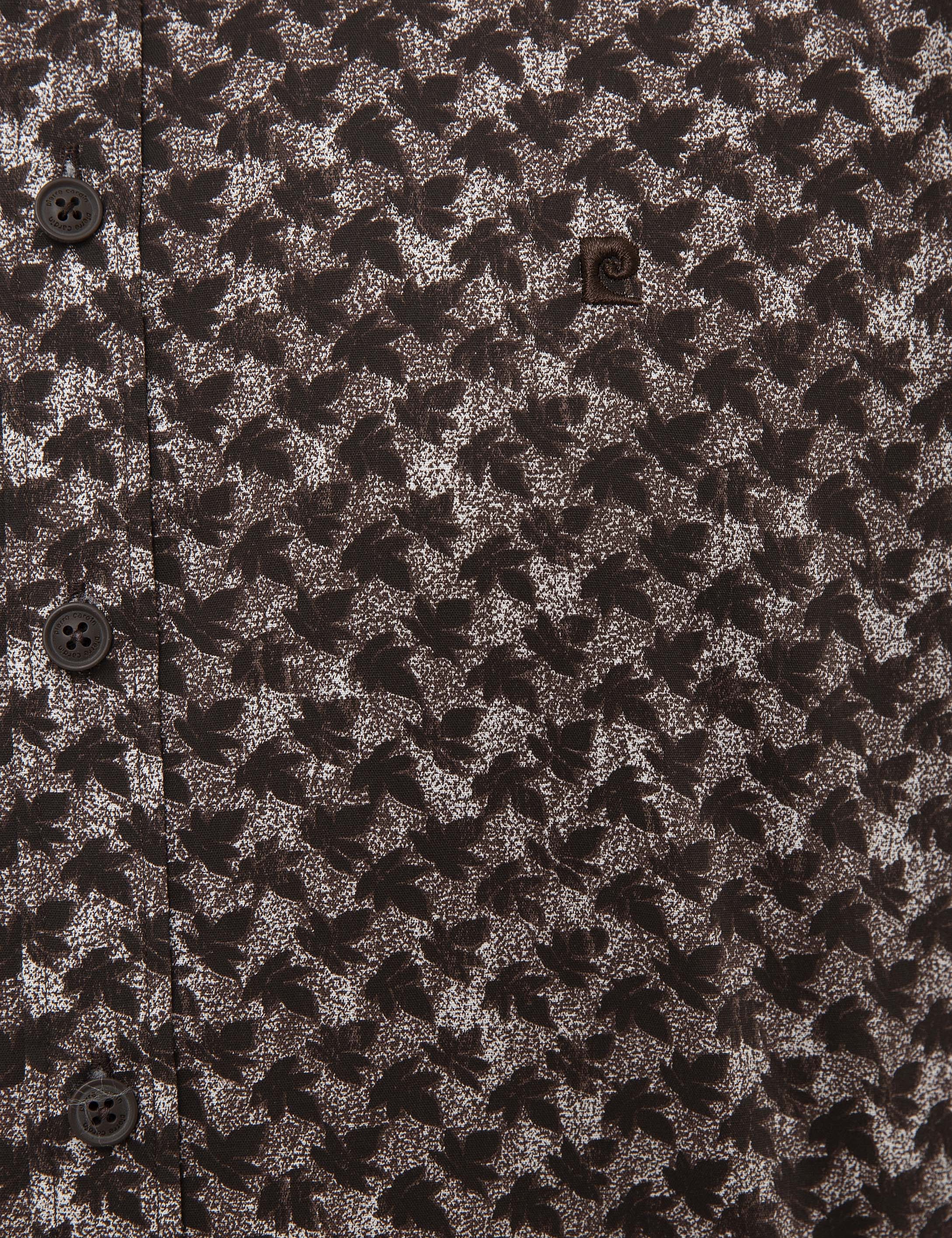 Kahverengi Slim Fit Uzun Kollu Gömlek - Image 5