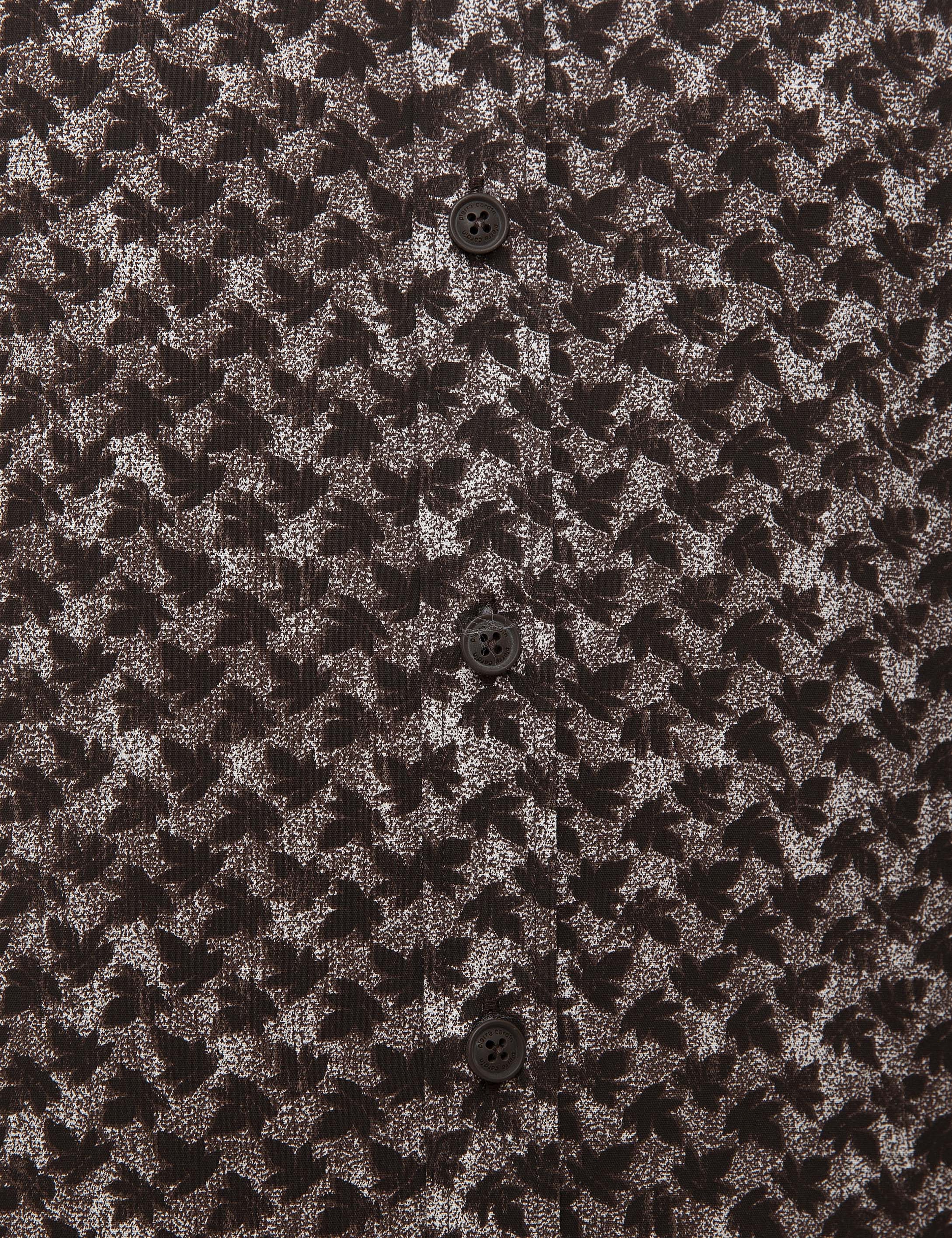 Kahverengi Slim Fit Uzun Kollu Gömlek - Image 6