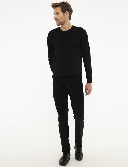 Siyah Slim Fit Kazak - 50209912006