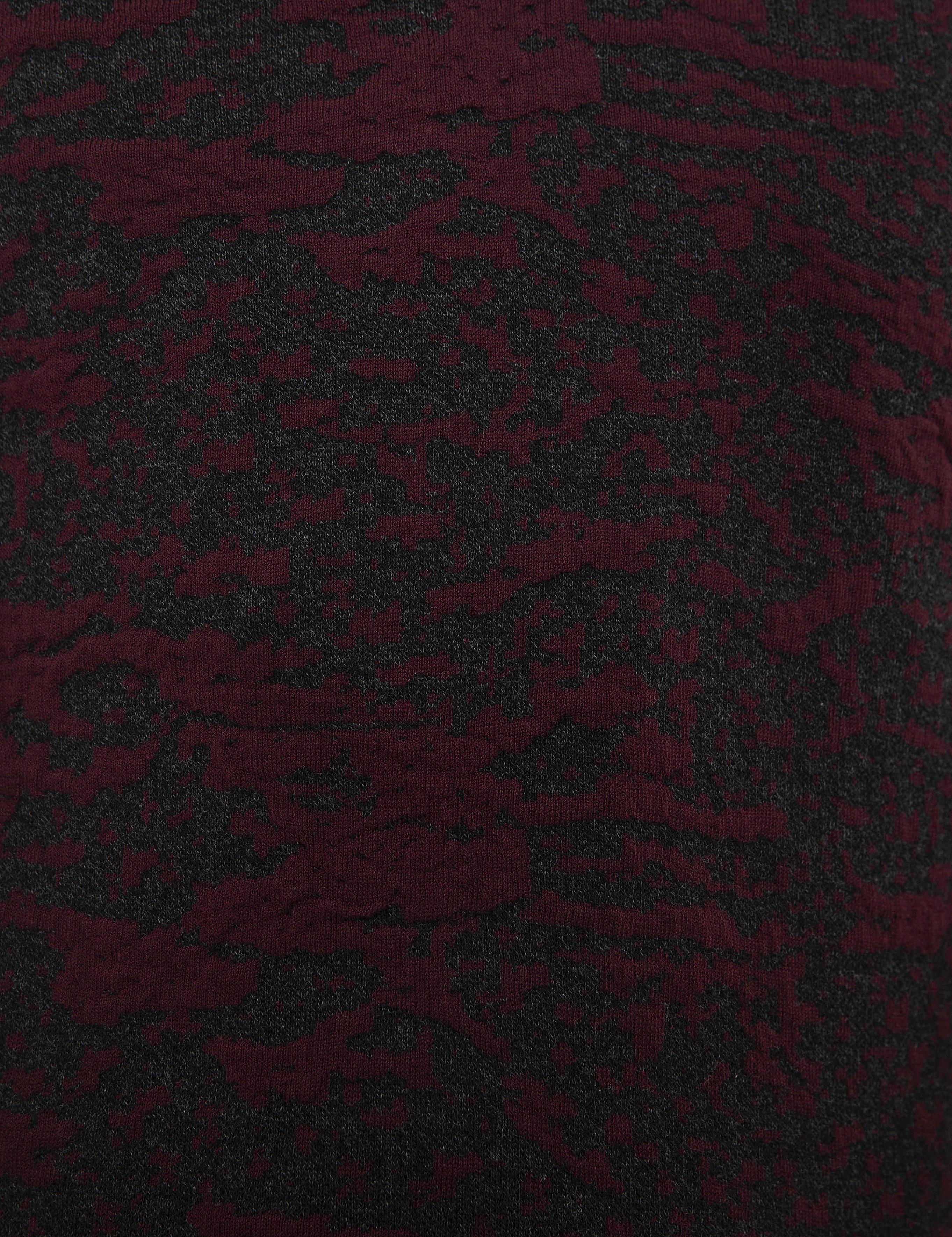 Antrasit Melanj Slim Fit V Yaka Triko Kazak