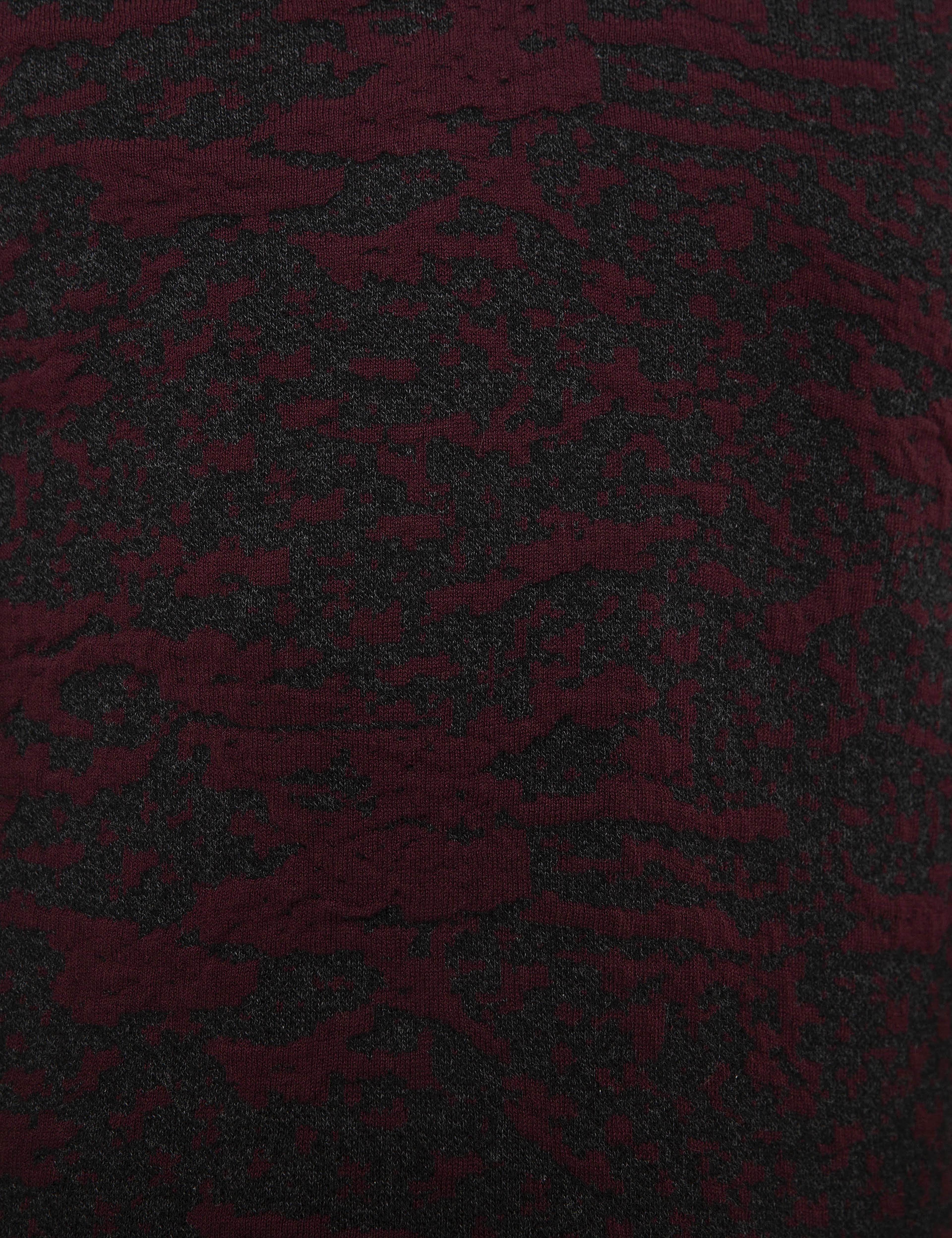 Antrasit Melanj Slim Fit V Yaka Triko Kazak