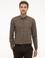 Kahverengi Slim Fit Uzun Kollu Gömlek
