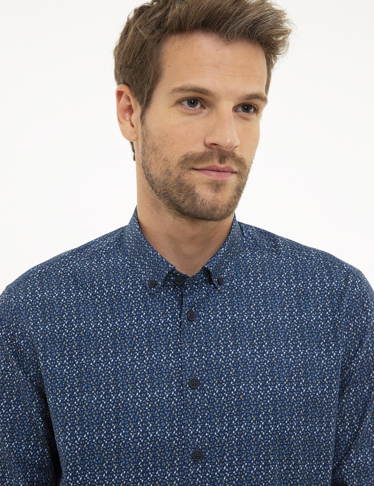 Lacivert Slim Fit Gömlek - 50213644019