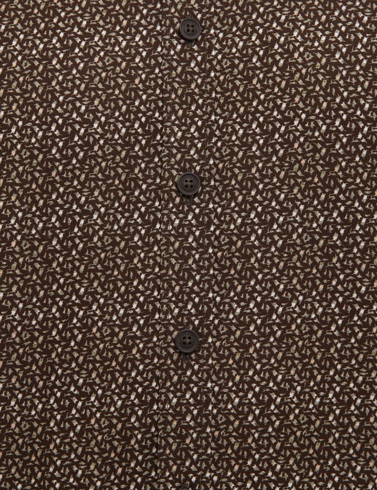 Kahverengi Slim Fit Uzun Kollu Gömlek - 50213644005